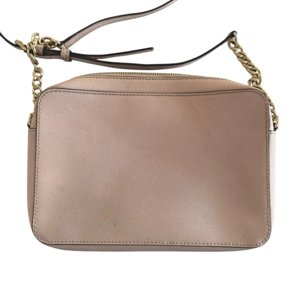 Michael Kors Jet Set Saffiano Leather Crossbody - Soft Pink